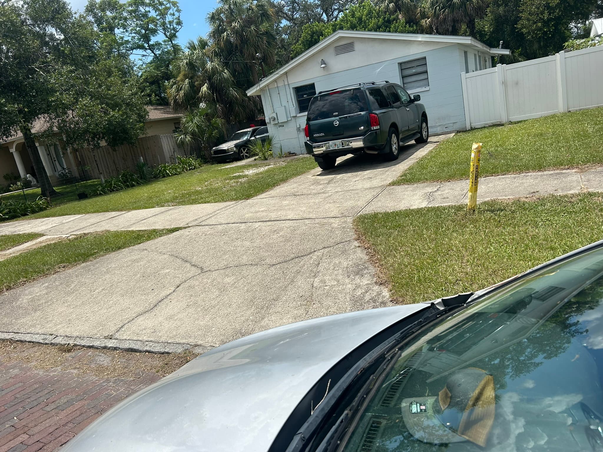 Lawn work in progress